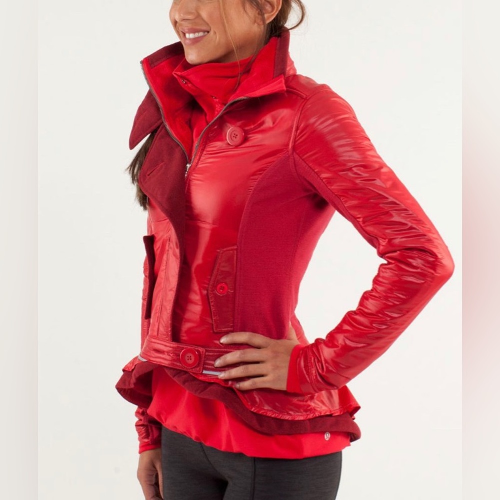 Lululemon Athletica Pedal Power Moto Style Jacket *Flaw